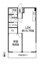 間取図画像 1LDK