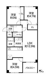 間取図画像 3LDK