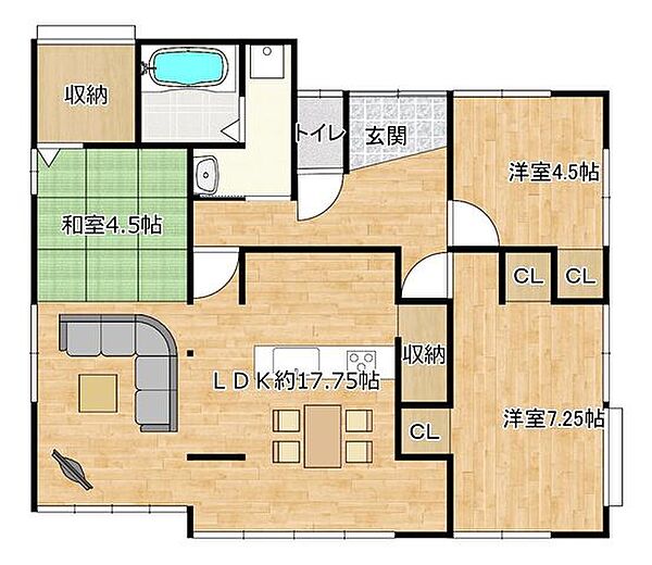 間取りを拡大表示