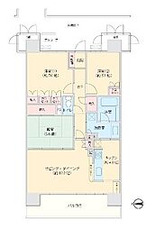 ビオ・ウイングユーカリが丘 3LDKの間取図画像