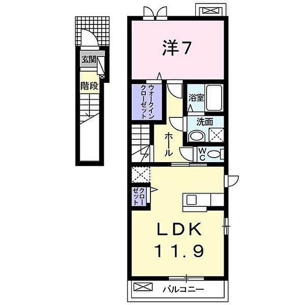 大阪府高石市西取石５丁目(賃貸アパート1LDK・2階・51.90㎡)の写真 その2