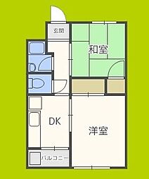 間取図画像 2DK