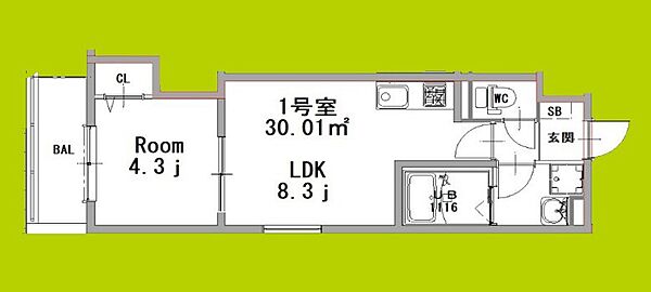 （A棟）フォレ南武庫之荘WEST ｜兵庫県尼崎市南武庫之荘３丁目(賃貸アパート1LDK・1階・30.01㎡)の写真 その1