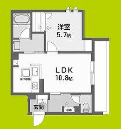 JS House ｜大阪府大阪市淀川区十三東３丁目(賃貸マンション1LDK・3階・42.35㎡)の写真 その2