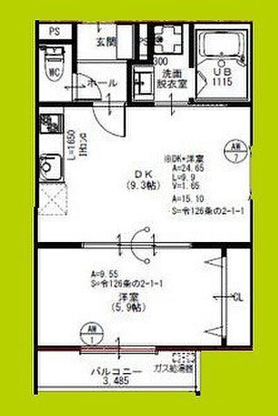 エトワールセレスト茨木 ｜大阪府茨木市中穂積２丁目(賃貸アパート1LDK・1階・34.28㎡)の写真 その2