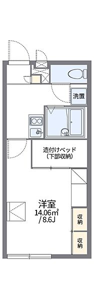 レオパレスコンフォール中野 ｜大阪府富田林市中野町２丁目(賃貸アパート1K・2階・23.18㎡)の写真 その2