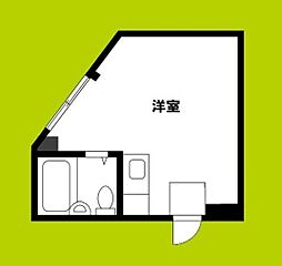 ドリームコート住吉大社 ワンルームの間取図画像