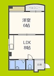 間取図画像 1LDK