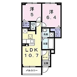 間取図画像 2LDK
