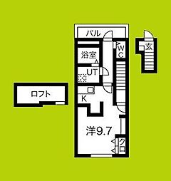 間取図画像 1K