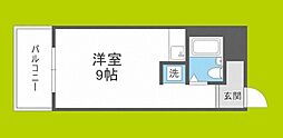 朝日プラザ淡路 ワンルームの間取図画像