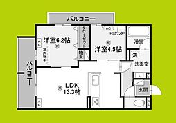 間取図画像 2LDK