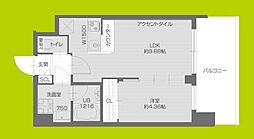 プレジオ塚本ASIAN 1LDKの間取図画像