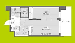 プレジオ塚本ASIAN 1LDKの間取図画像