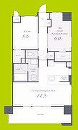 ベイ・グランデ弁天町 1SLDKの間取図画像