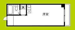 シャンボール内本町 ワンルームの間取図画像