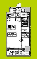 ミラージュパレス大阪ドームProsper 1LDKの間取図画像