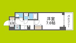 ミラージュパレス大阪ドームProsper 1Kの間取図画像