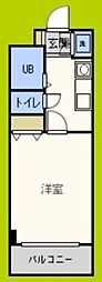 M'プラザ城東六番館 1Kの間取図画像