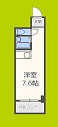メゾン第3新大阪 ワンルームの間取図画像