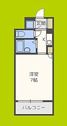 シティライフ新大阪 1Kの間取図画像