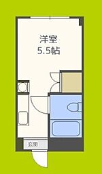 パシフィック新今宮 ワンルームの間取図画像