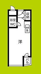 ノアーズアーク天満 ワンルームの間取図画像