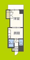 千林グランドハイツ北 1DKの間取図画像