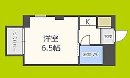 シャンテジョイフル 1Kの間取図画像