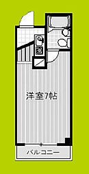 ルネッサンスシティ ワンルームの間取図画像