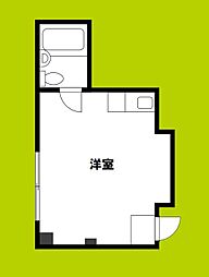 ノアーズアーク今里 ワンルームの間取図画像
