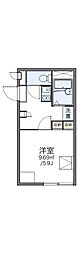レオパレスAIR 1Kの間取図画像