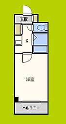 フェニックス下新庄 1Kの間取図画像
