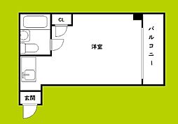 プレアール新今里4 ワンルームの間取図画像