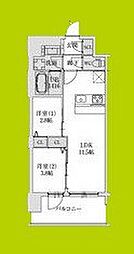 スプランディッド大阪EAST 2LDKの間取図画像