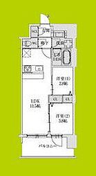 スプランディッド大阪EAST 2LDKの間取図画像