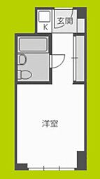 ステュディオ新大阪 ワンルームの間取図画像