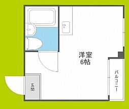 MINTIA深江橋 ワンルームの間取図画像