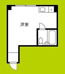 プログレス駒川 ワンルームの間取図画像