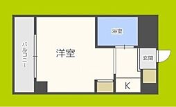 ネオコート天王寺 ワンルームの間取図画像