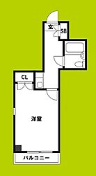 SKハイツヒラノ 1Kの間取図画像