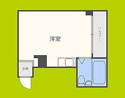 プレアール下新庄2 ワンルームの間取図画像