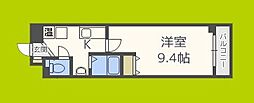 アグライア豊里 1Kの間取図画像