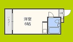 グローバル相川 ワンルームの間取図画像