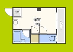 ビクトリーマンション雅 ワンルームの間取図画像