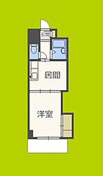 豊新グランドハイツ北 1DKの間取図画像