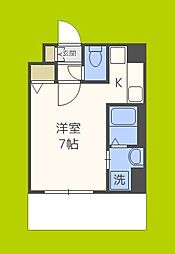 M'PLAZA長居駅前 ワンルームの間取図画像