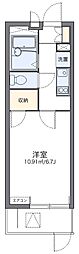 レオパレストウメイ 1Kの間取図画像