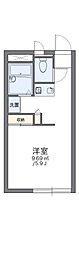 レオパレスタカラ 1Kの間取図画像