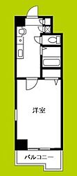 フォレスト西道頓堀 1Kの間取図画像